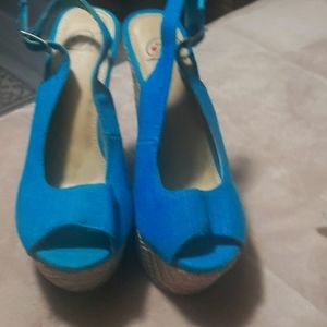 AQUA BLUE WEDGES